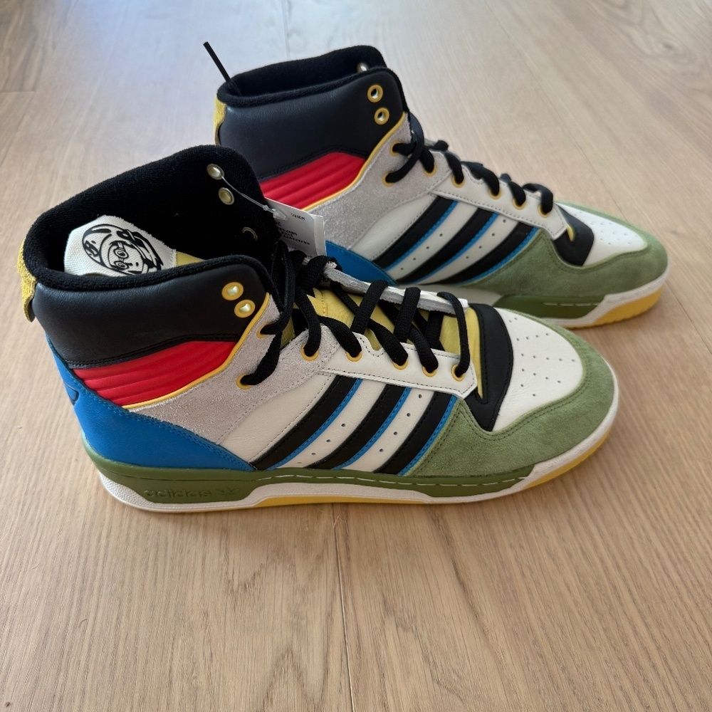 Size 11.5 - Adidas Hebru Brantley x Rivalry Hi Fly Boy Sneaker - NWT -no box